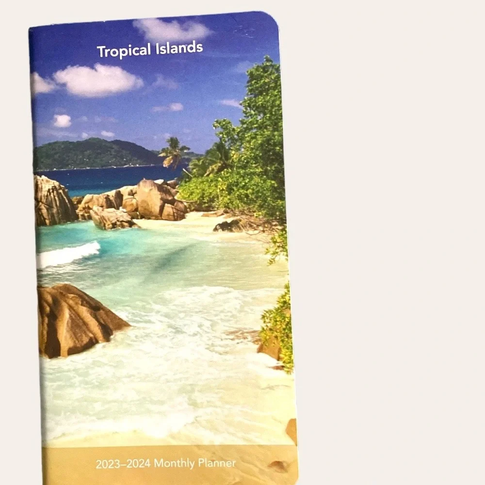 2024 Mini Planner “Tropical” View the whole month at a time. Two Full Years!
